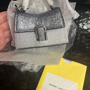 NWT Galactic Glitter The Nano Silver Keychain